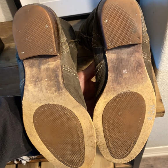 Vintage Leather Boots Size 39 / 8 - Picture 6 of 12